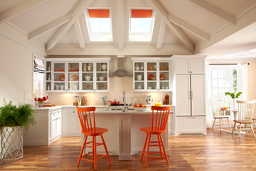 VELUX Orange Kitchen Skylight Blinds
